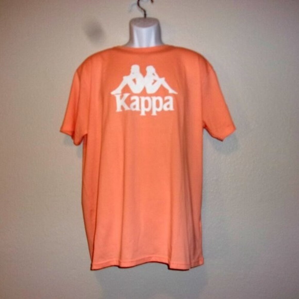 Kappa Regular Fit XXL Orange/White LogoT-Shirt NWT